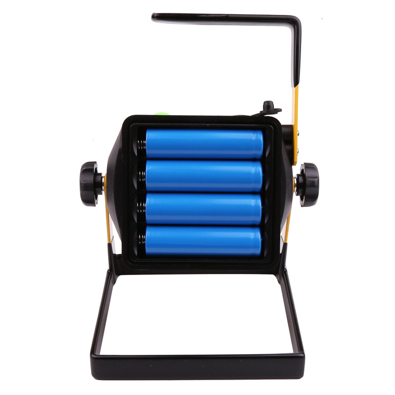 New cross-border LED floodlight, 50W floodlight, construction site light, portable light, searchlight, red and blue flashing warning light Application Scenario