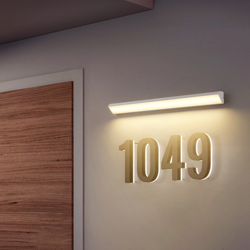 led outdoor wall lamps, waterproof long strip lamps, exterior wall lamps, corridor passageways, main entrances, villa courtyard lamps, cross-border wholesale Application Scenario