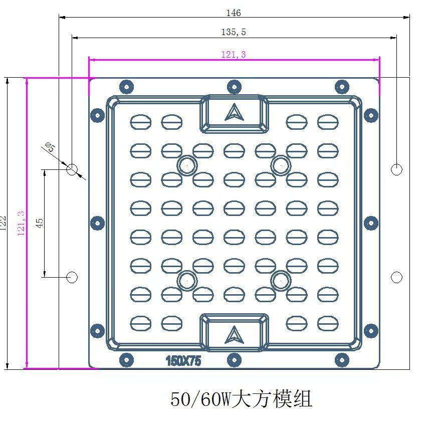 led lamp head group, garden lamp, chemical lamp, magnolia lamp, street lamp light source group, high-brightness module 5050 Puri lamp details Picture
