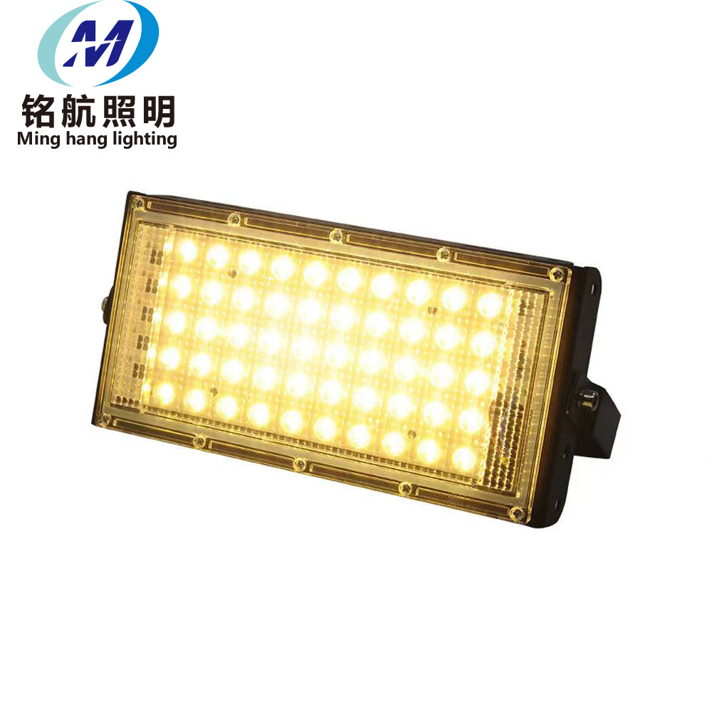 The manufacturer's cross-border best-selling LED floodlight module, 50W floodlight, outdoor street lamp, high-brightness waterproof and lightning-proof floodlight Item Picture