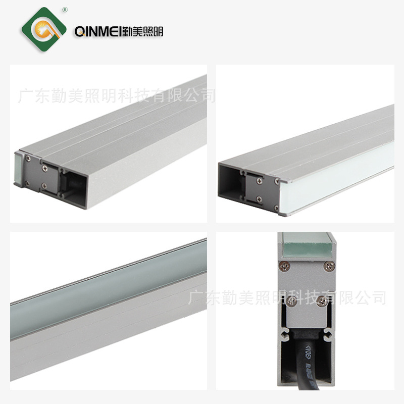LED long strip floor tile lights, square marble small-sized buried lights, ground step embedded seven-color floodlights Specification drawing