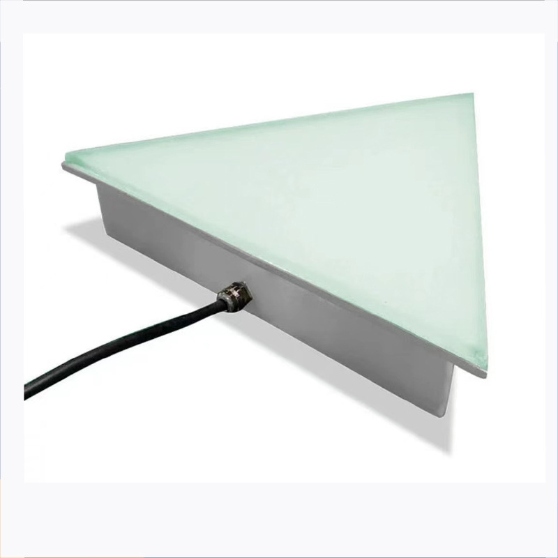 LED long strip floor tile light, outdoor embedded strip floor light, stainless steel arc-shaped irregular floor tile light, strip light Specification drawing