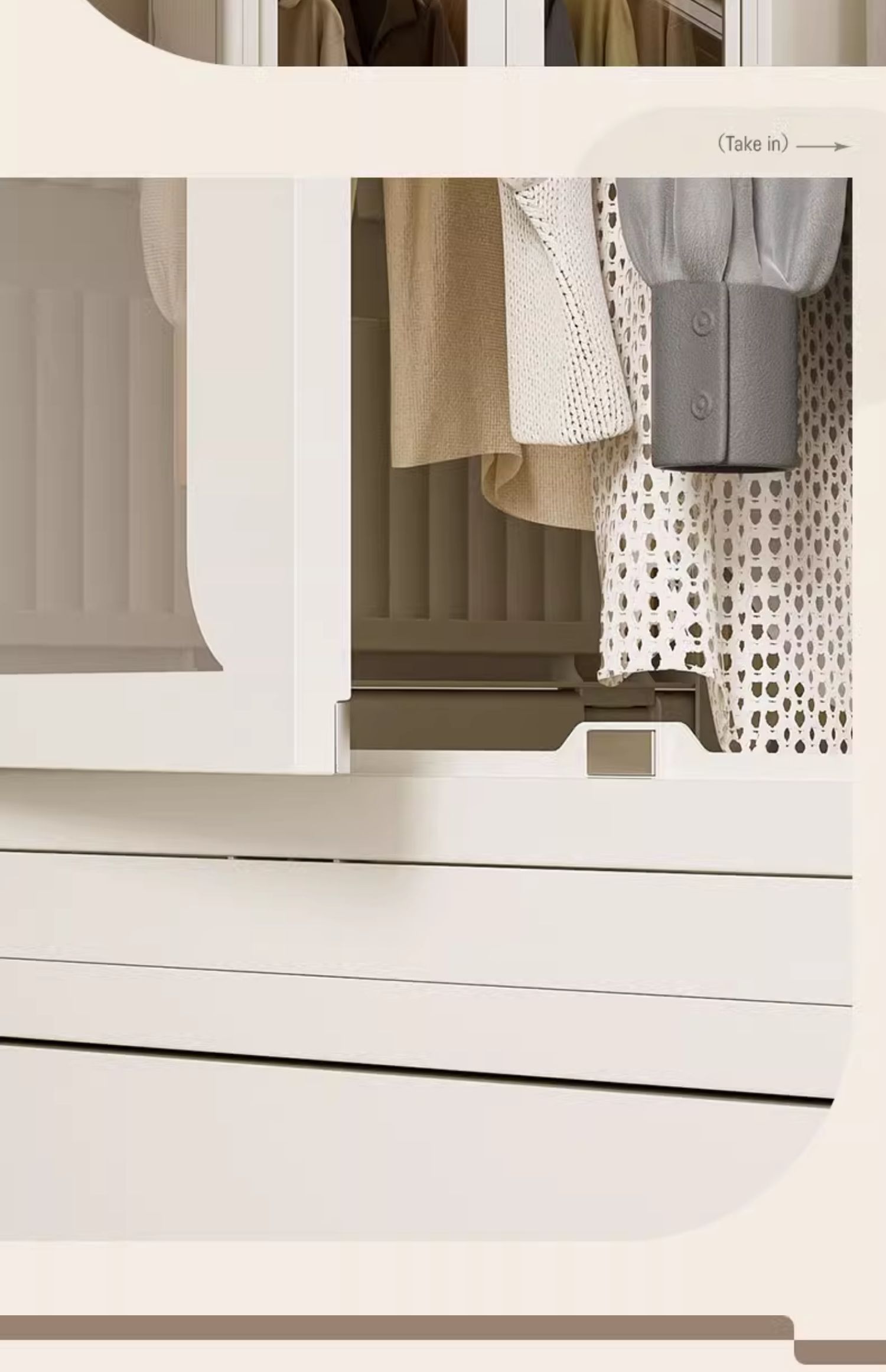 D47-9022 Baby wardrobe, bedroom baby organization and storage cabinet, clothes classification, children's plastic storage cabinet Application Scenario
