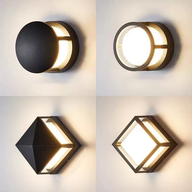Outdoor wall lamps, waterproof, hotel garden wall lamps, courtyard led, villa, simple and modern, balcony wall lamps Specification drawing