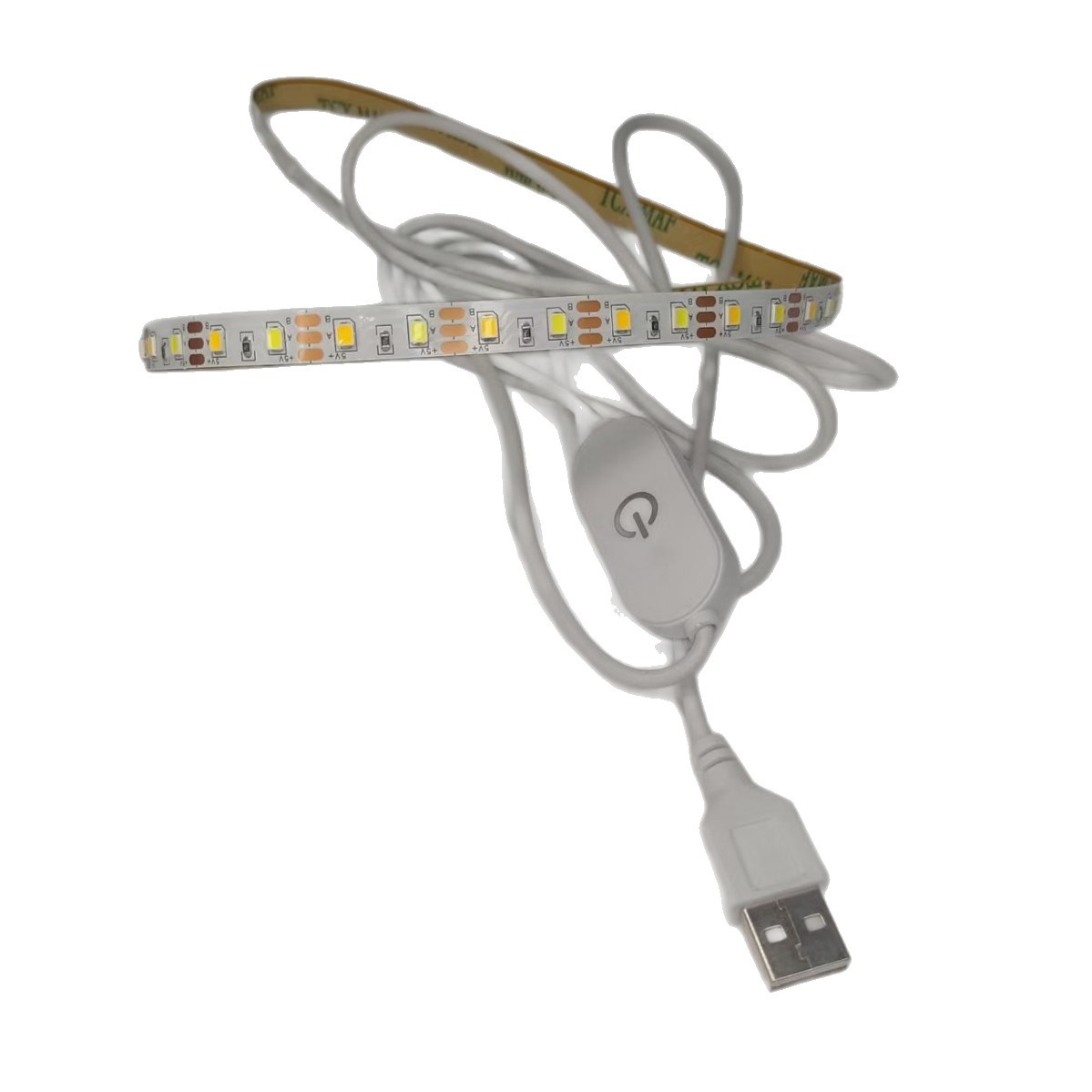 Factory direct supply LDB 2835 light strip 5V photo frame picture new USB three-color touch stepless dimming and variable light Item Picture