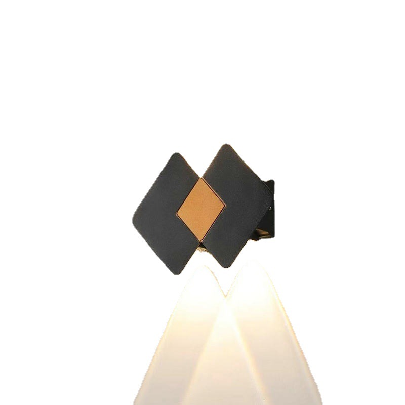 2023 New outdoor waterproof wall lamp, modern and simple living room led upper and lower double-head staircase, corridor and balcony wall lamp Item Picture