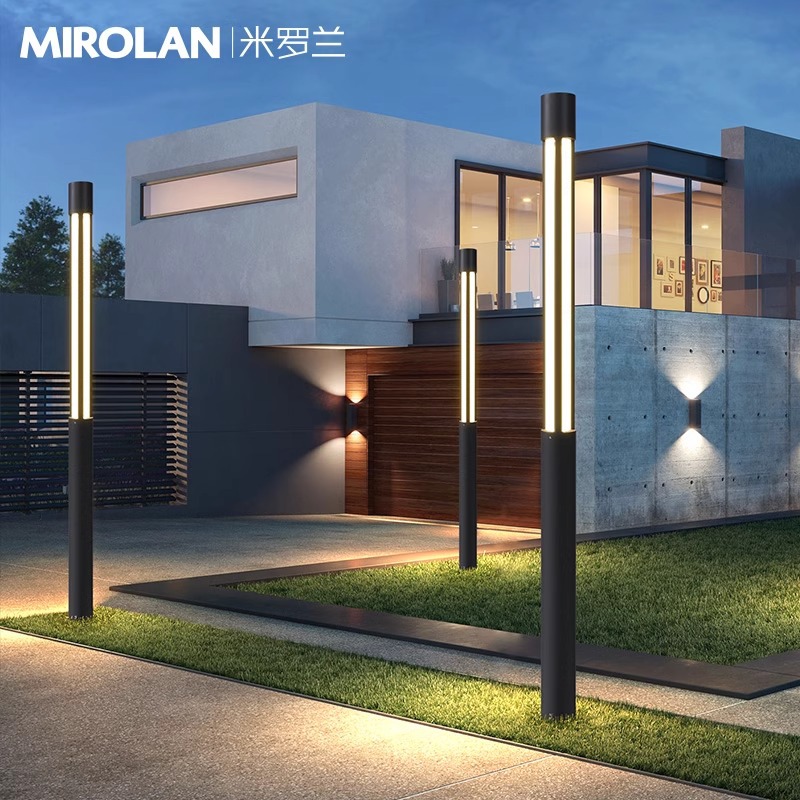 Outdoor courtyard lights, street lights, lawn lights, high-pole lights, landscape column lights, waterproof modern and simple led park and garden lights details Picture