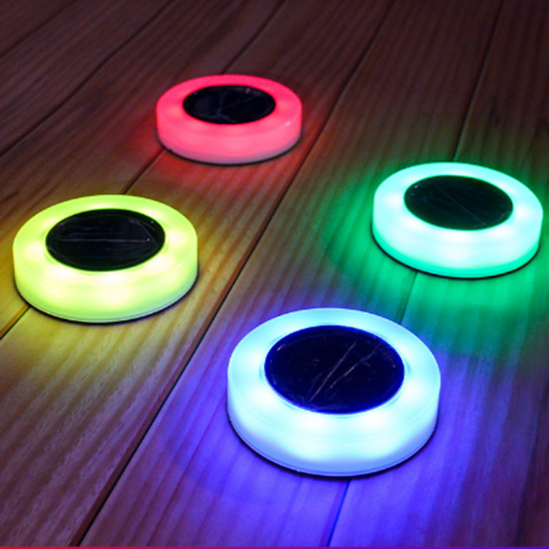 Solar ground lights, outdoor waterproof LED seven-color lawn lights, decorative lights, fog-shaped ground lights, landscape lights Application Scenario
