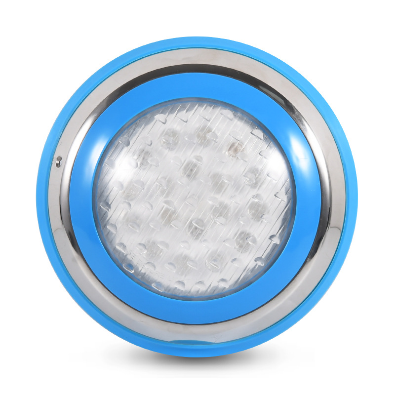 LED stainless steel wall-mounted swimming pool light, seven-color RGB water pool wall light, landscape underwater lighting fixtures Item Picture