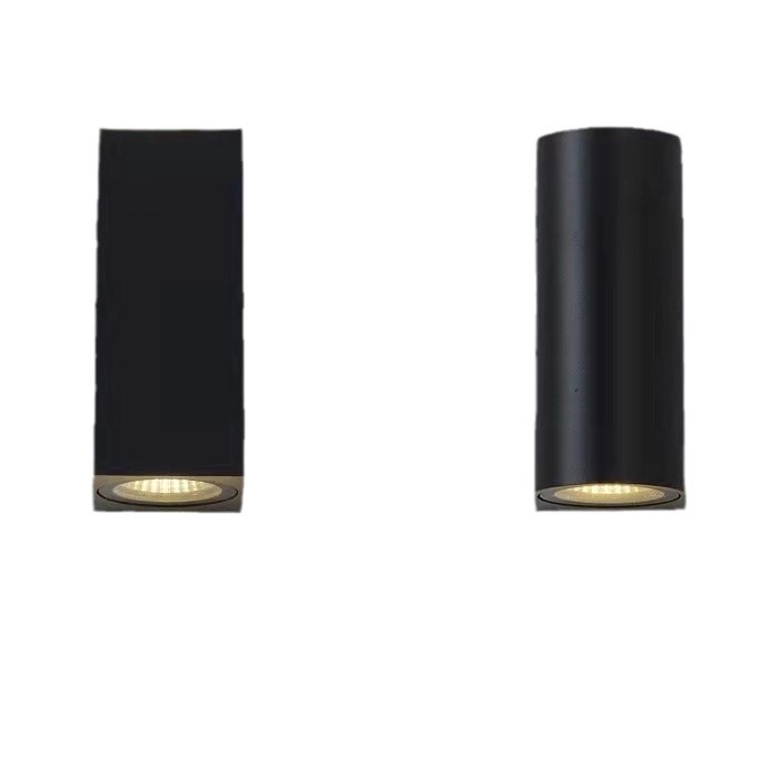 led wall lamps, outdoor waterproof, simple and modern, bedside, bedroom, balcony, staircase, villa exterior wall, double-head spotlights, warm light Item Picture