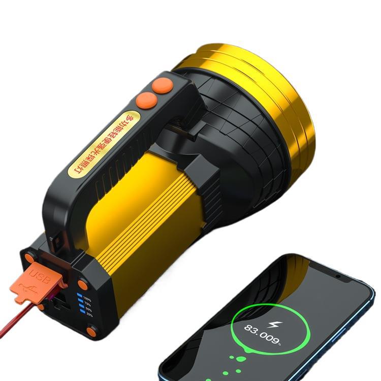 High-intensity flashlight, rechargeable, ultra-bright outdoor searchlight, portable lamp, long-range shooting, household durable emergency light, large-capacity lamp Item Picture