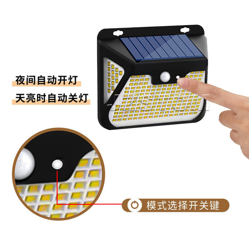 Cross-border outdoor solar lamps, waterproof motion sensors, human body sensing street lamps, outdoor courtyard garden rainproof lamps Item Picture