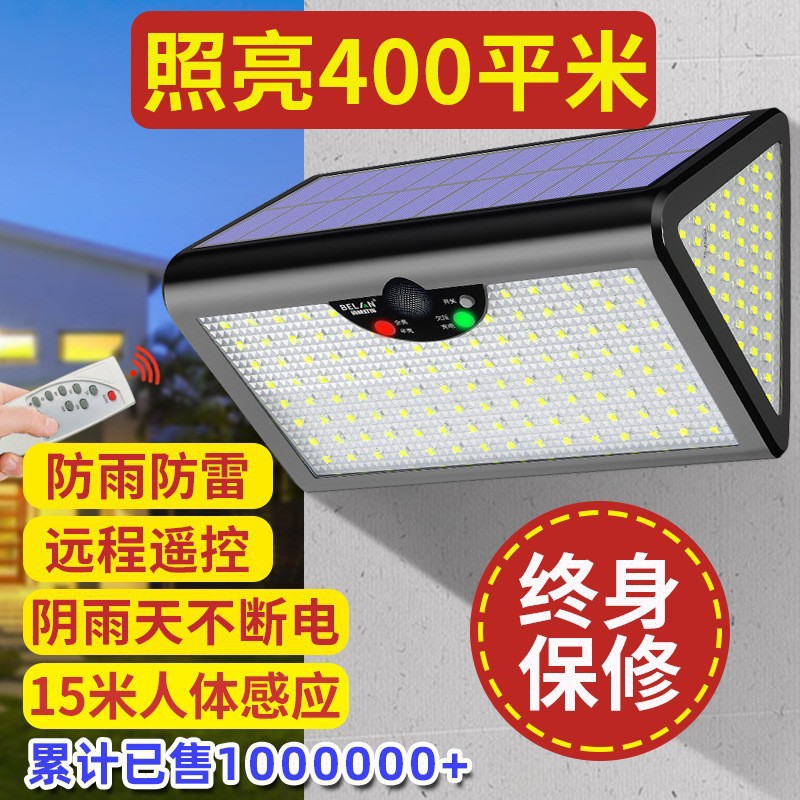 The original manufacturer's new solar outdoor garden lamp is suitable for home outdoor waterproof use, with ultra-bright sensing for gardens and balconies Application Scenario