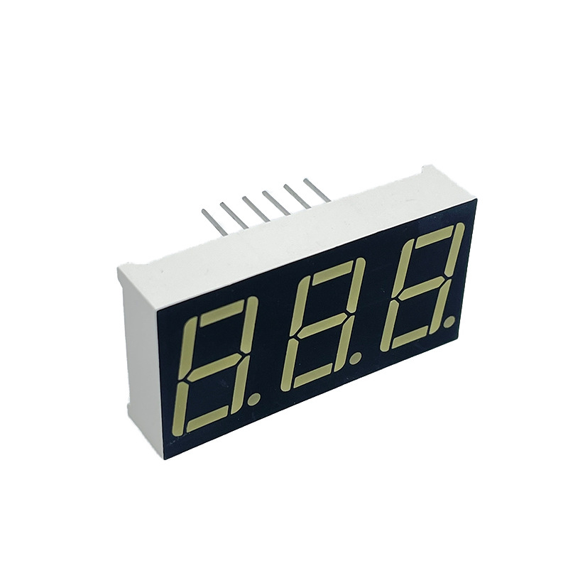 Wholesale of three-digit 0.56-inch digital tubes 5361 red light co-cathode and co-yang power bank digital tubes in stock Specification drawing