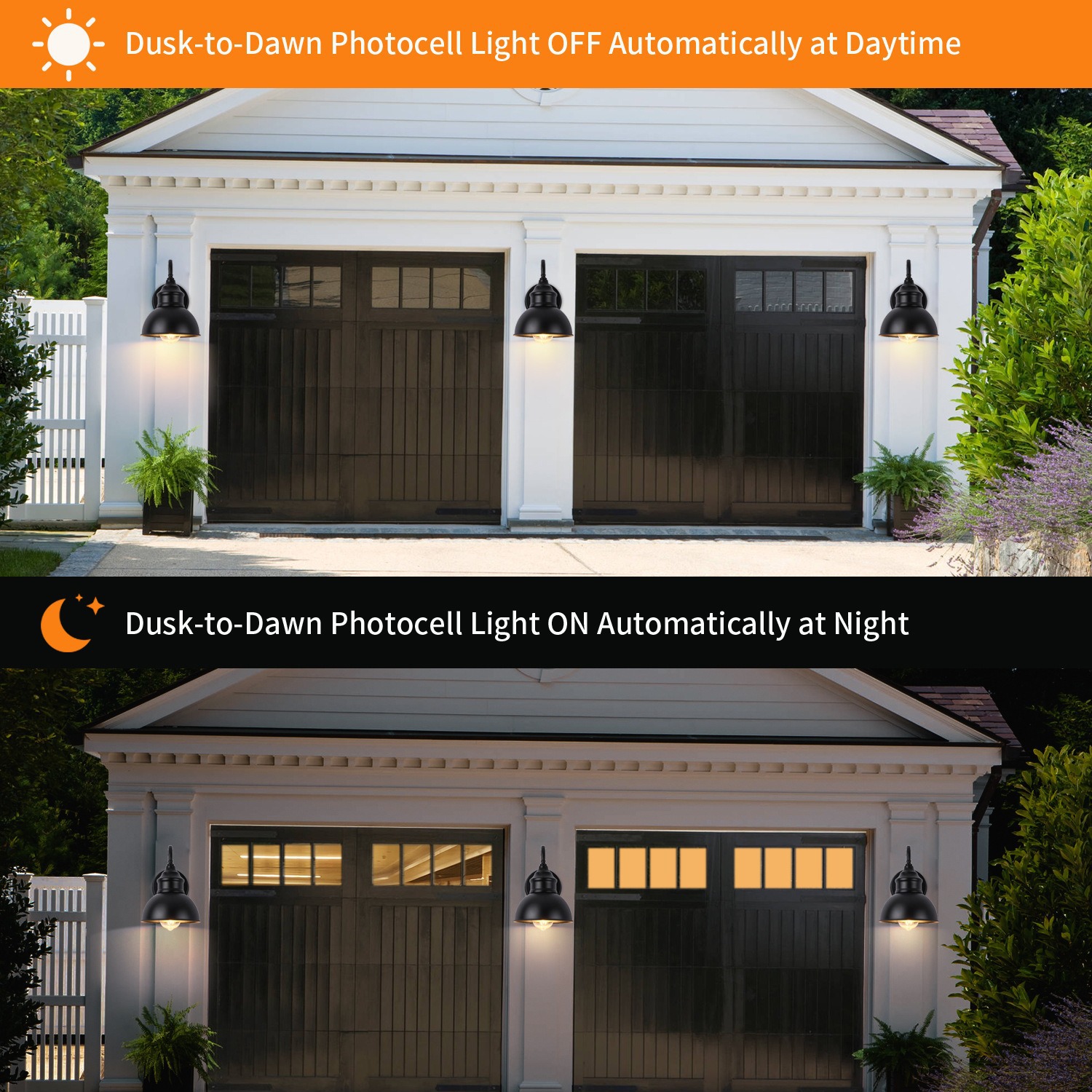 Cross-border exclusive supply of simple outdoor wall lamps, courtyard waterproof lighting fixtures for porches, communities and villas. Factory direct sales details Picture