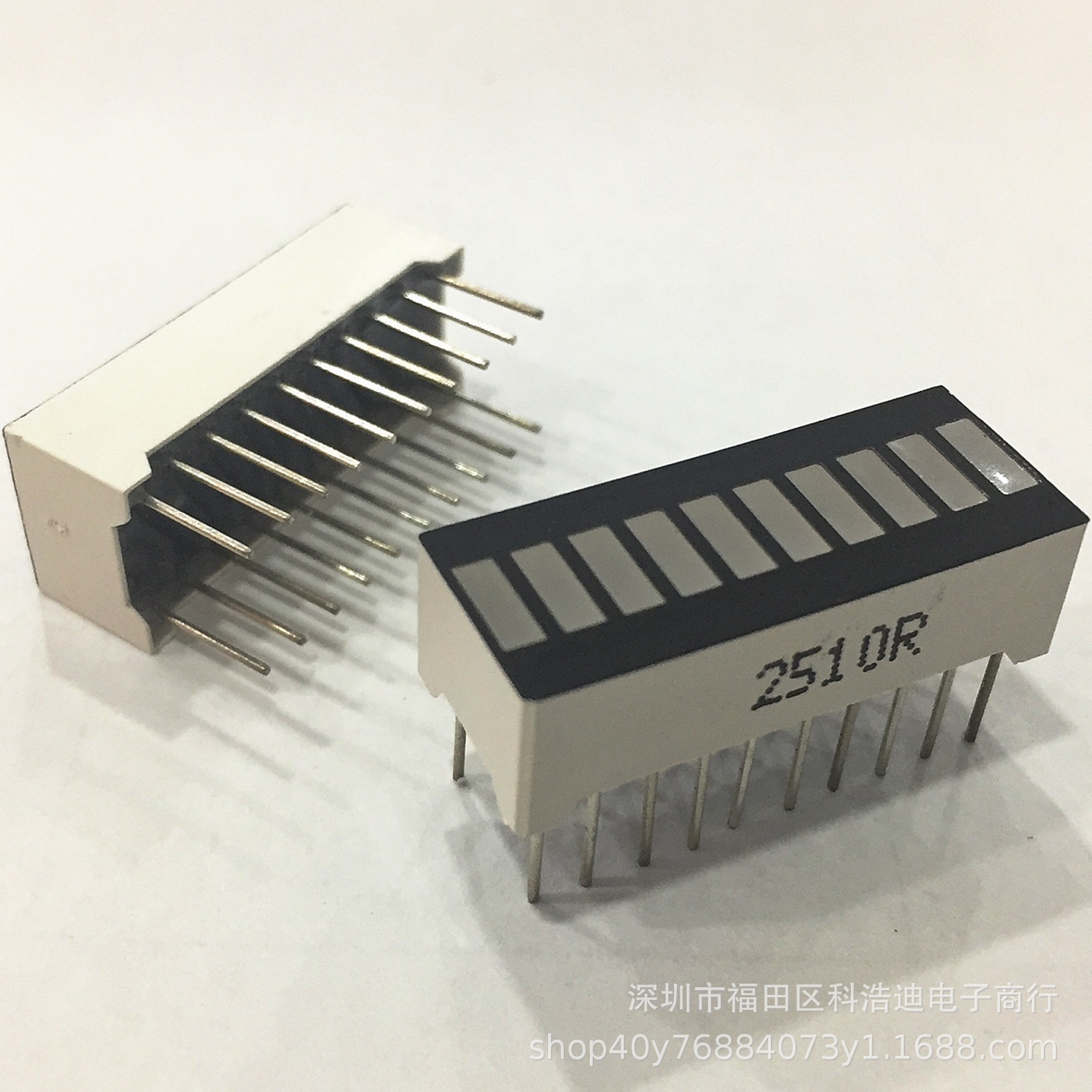 Factory direct sales of LED digital 10-segment light strips, red high-brightness 10-segment digital light-emitting strips, 5-plane tube light strips details Picture
