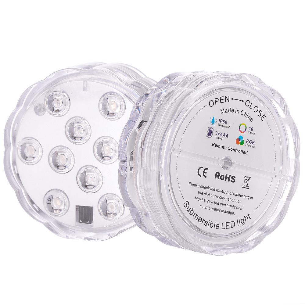 LED diving light, remote control swimming pool light, RGB seven-color underwater light, USB charging, creative waterproof light, aquarium light Application Scenario