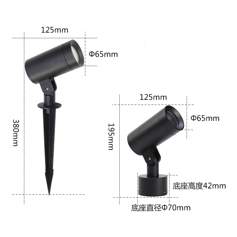 led outdoor waterproof tree projection lights, landscape ground insert spotlights, garden courtyard outdoor tree lighting lights, villa garden spotlights Application Scenario