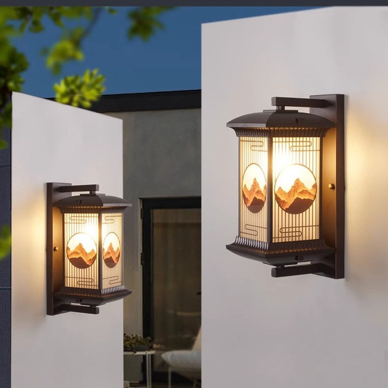 Outdoor wall lamps, waterproof European-style outdoor balcony wall lamps, garden villa courtyard lamps, gate wall-hung lamps, exterior wall lamps Application Scenario