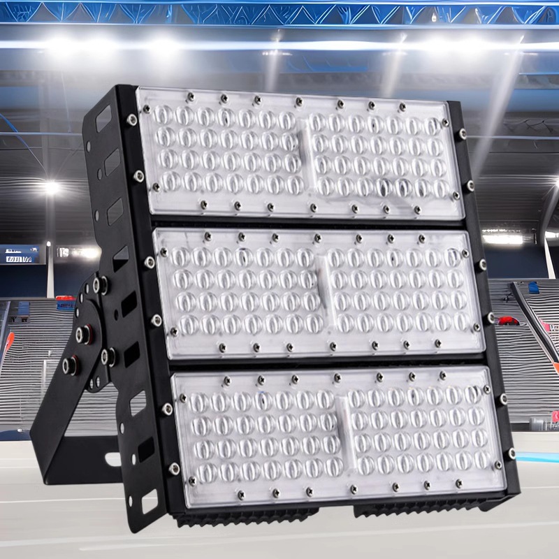 Outdoor LED stadium lighting, high-pole lamp module, tunnel lighting project, quality floodlight, football and basketball square Application Scenario