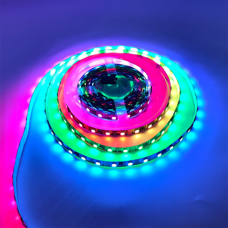led light strip: 12V, 24V, 5050, 60 color-changing lights, four-wire power failure continuation, IC16703 flowing water running horse changing light details Picture