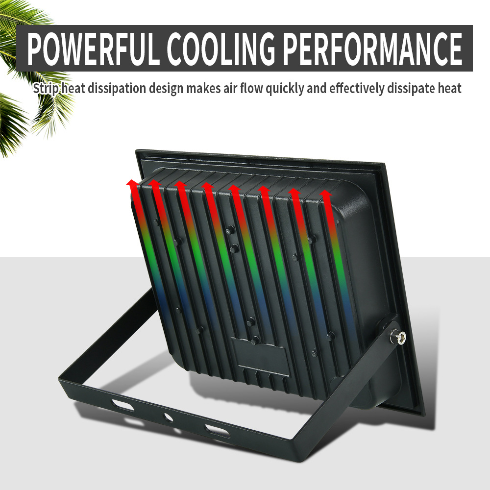 Cross-border exclusive supply of LED floodlights, ultra-thin floodlights, mini model high-brightness lumen outdoor rainproof street lamps factory Specification drawing