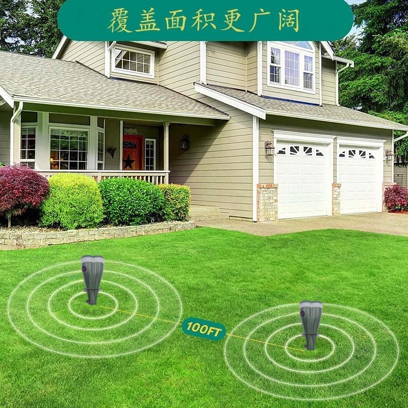 Cross-border solar spiral rat repellent, ultrasonic rat repellent, snake repellent, aquaculture snake repellent, Amazon bird repellent Specification drawing