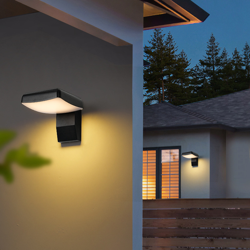 Outdoor waterproof wall lamps, simple courtyard lamps, community courtyard corridors, human sensor lamps, balconies, staircases, modern villas details Picture