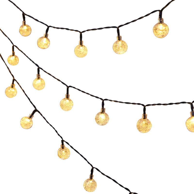 Solar-powered outdoor lights, courtyard home balcony atmosphere decorative light strings, outdoor waterproof light strips, garden tree hanging colored lights Item Picture