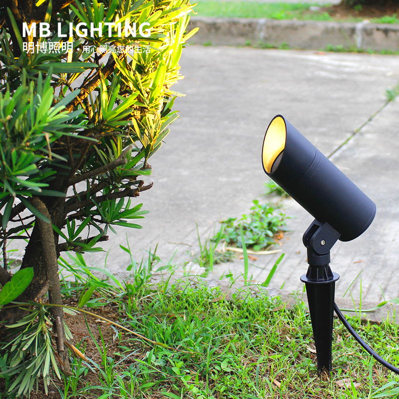 led outdoor waterproof tree projection lights, landscape ground insert spotlights, garden courtyard outdoor tree lighting lights, villa garden spotlights details Picture