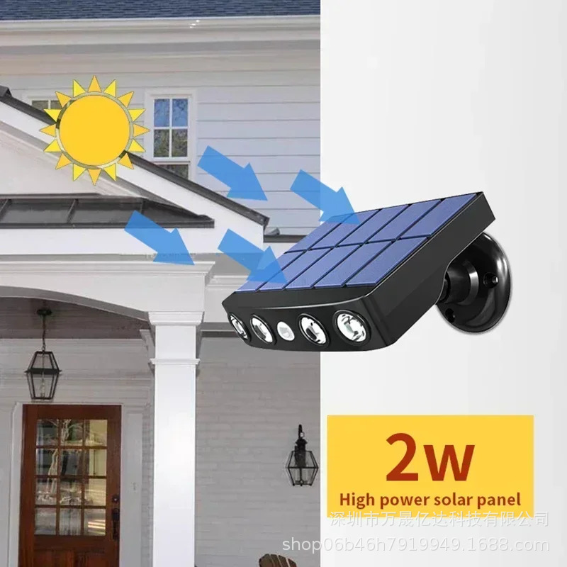 Solar lamp simulation camera 4LED monitoring lamp human body sensing waterproof courtyard household lamp solarlight details Picture