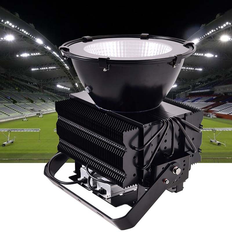Copper tube construction site lighting searchlights, outdoor waterproof tower crane lights, 300W-2000W sports field high-altitude drop spotlights full figure