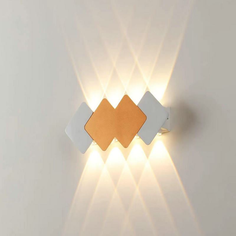 2023 New outdoor waterproof wall lamp, modern and simple living room led upper and lower double-head staircase, corridor and balcony wall lamp Specification drawing