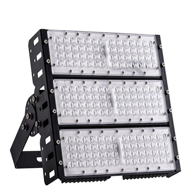 Outdoor LED stadium lighting, high-pole lamp module, tunnel lighting project, quality floodlight, football and basketball square details Picture
