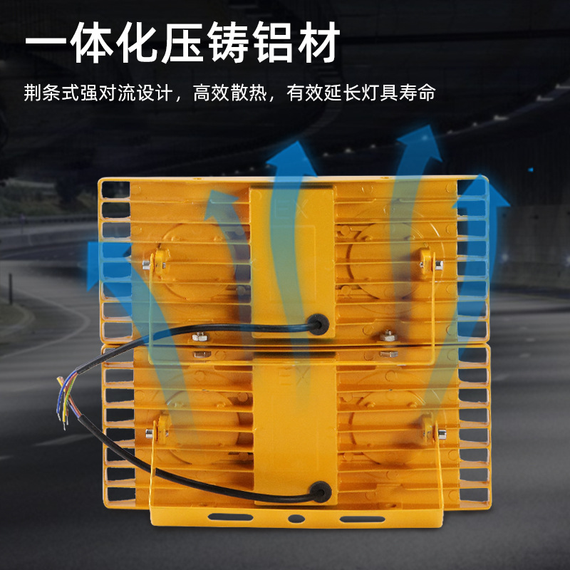 led low-voltage tunnel lights, special searchlights for gas stations, workshops and warehouses, dust-proof and waterproof square explosion-proof lights Specification drawing