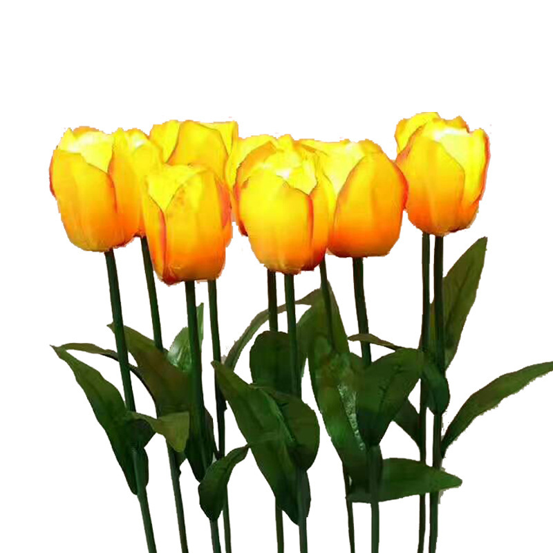 led simulation ground flower arrangement lights, rose, tulip, lawn luminous plant ground flower arrangement lights, outdoor lighting landscape lights Item Picture