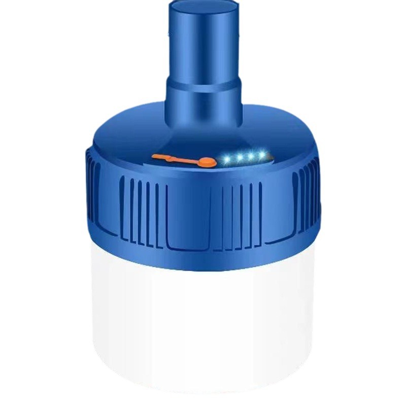 Outdoor energy-saving white light illumination, outdoor lamp, emergency power failure, night market, street stall, usb rechargeable bulb, strong light, portable Item Picture