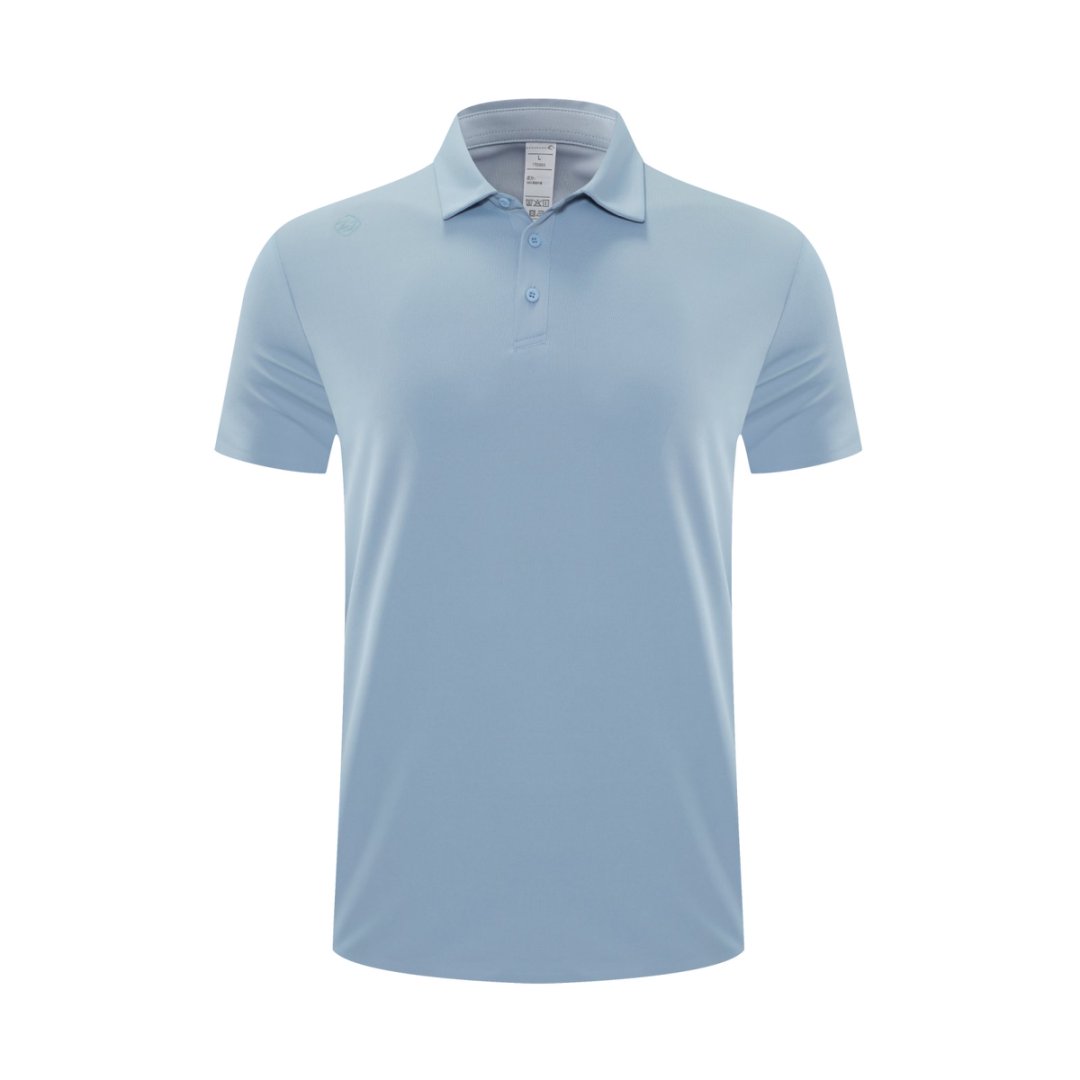 YMZ-D253M001-D253W002 High Elasticity Dry Bead Floor Cloth POLO (Men's + Women's Styles) Application Scenario