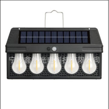 led outdoor solar wall lamps, outdoor waterproof tungsten filament lamps, sensor garden lamps, garden villa night lights Item Picture