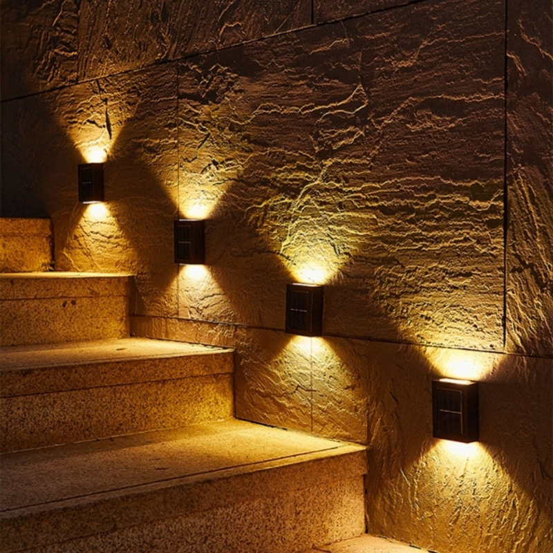 Xinjiang free shipping solar wall lamps, outdoor decoration for gardens and courtyards, household up and down luminous wall lamps, outdoor wall washing Application Scenario