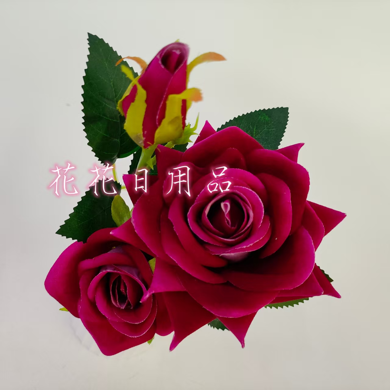 Artificial flowers, fake flowers, bonsai, plastic POTS, velvet cloth, rose decorations Application Scenario