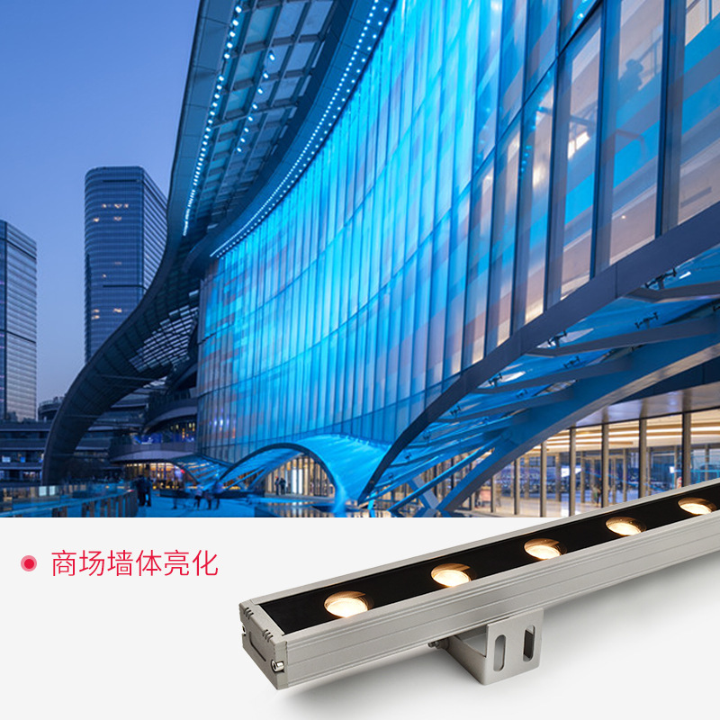 led wall-washing lights, strip lights, outdoor waterproof building and bridge lighting projects, hotel advertising neon lights and lamps details Picture