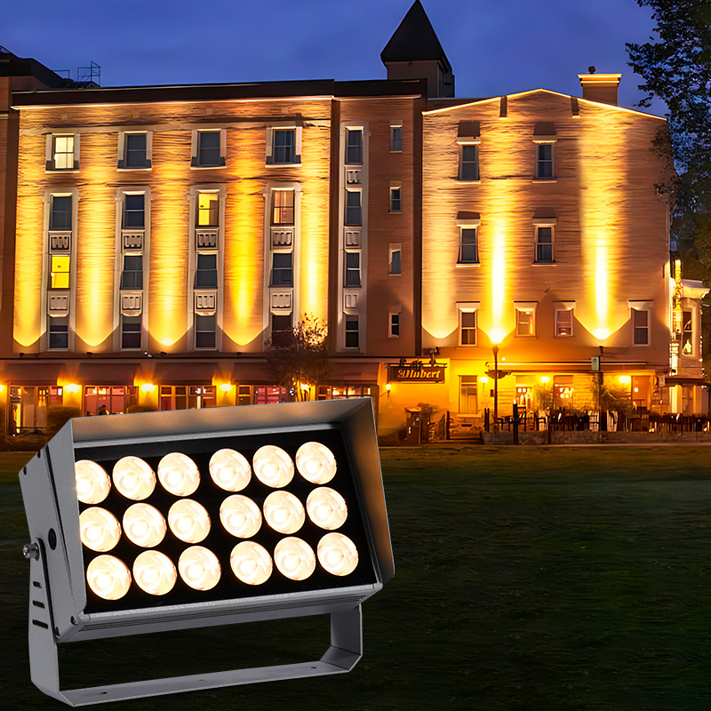 A beam of spotlight, led outdoor waterproof spotlight, long-range floodlight, wall-washing light, ultra-long-range spotlight, light column light Specification drawing