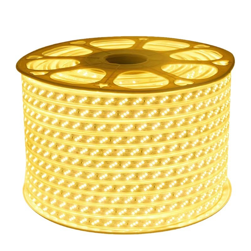 led220v high-voltage light strip bare board, 2835 lamp core, outdoor courtyard waterproof lighting high-brightness flexible soft light strip Item Picture