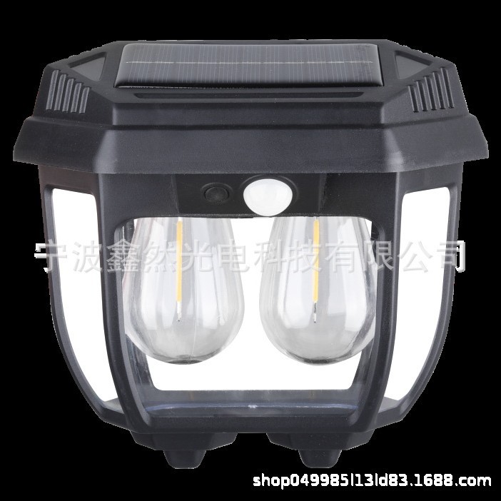 led outdoor solar wall lamps, outdoor waterproof tungsten filament lamps, sensor garden lamps, garden villa night lights Application Scenario