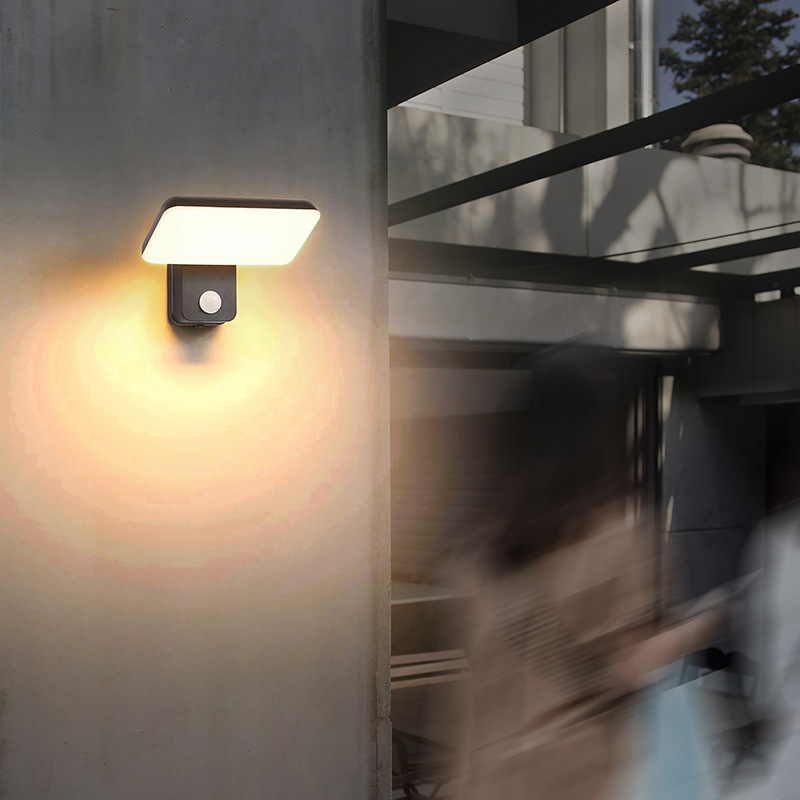 Outdoor waterproof wall lamp, rotatable adjustable light, human body sensor light, modern and simple balcony entrance door header, staircase light Specification drawing