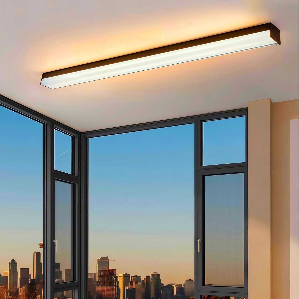 Long strip wall lamps, corridor lamps, outdoor waterproof, bedroom, living room, aluminum materials, sunroom wall lamps, entrance hall, balcony, terrace details Picture