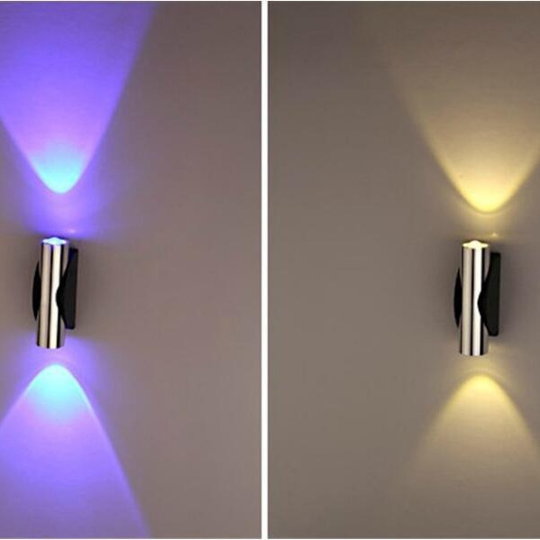 The manufacturer has in stock the upper and lower light-emitting wall lamps and simple aluminum bedroom wall lamps details Picture