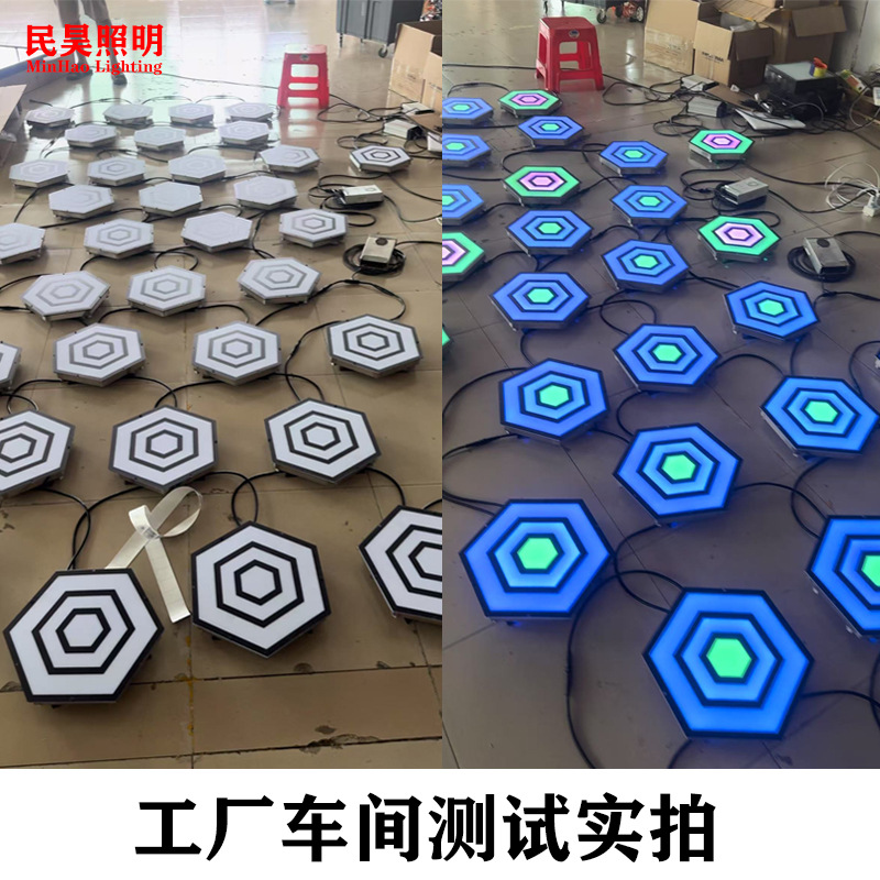 led hexagonal throwing light interactive digital sports comprehensive store indoor precise sandbag game light with 100% accuracy Application Scenario