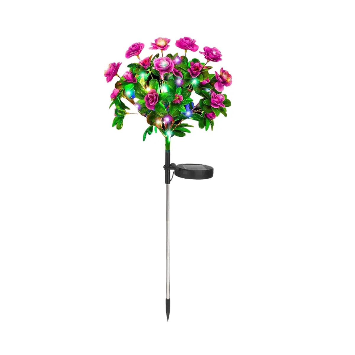 New type of rhododendron solar lamp outdoor decoration store street courtyard garden landscape lamp LED lamp bead simulation Item Picture